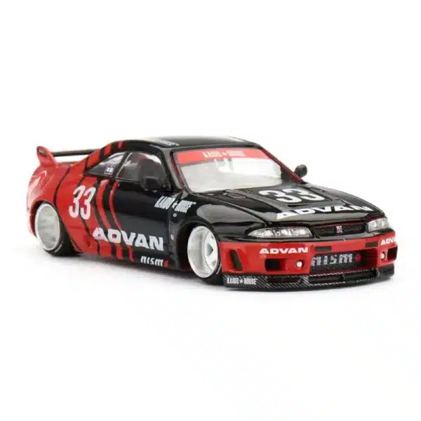 Mini GT 1/64 Nissan Skyline GT-R R33 Kaido Works ADVAN Diecast Scale Model Car - KHMG191-CTN